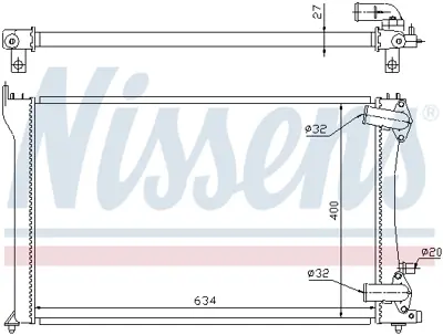NISSENS 63701 Motor Radyatoru 1331Z9