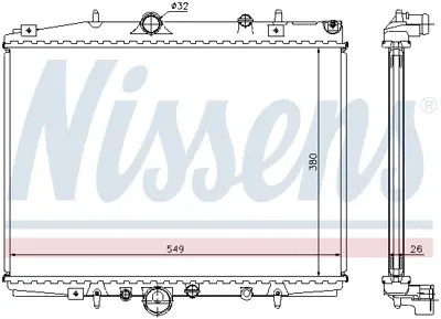 NISSENS 63704A Motor Radyatoru 1331NP