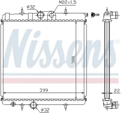 NISSENS 63708A Motor Radyatoru 133324