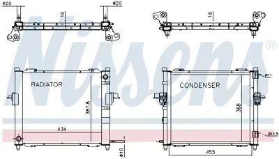 NISSENS 637635 Motor Radyatoru 7701059051