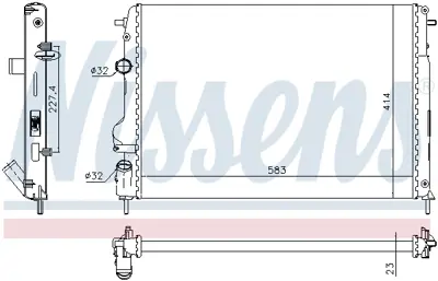 NISSENS 63766 Motor Radyatoru 8200189288