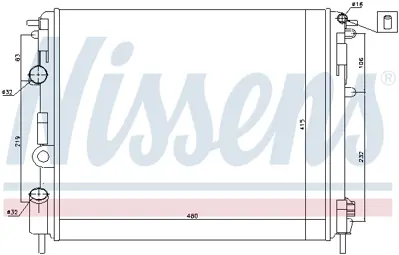 NISSENS 638081 Motor Radyatoru 8200164413