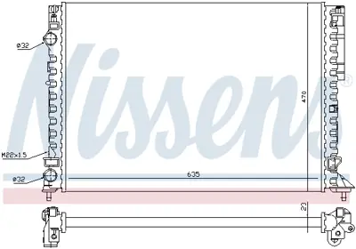 NISSENS 63843A Motor Radyatoru 7701499799