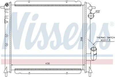 NISSENS 63892 Motor Radyatoru 6006000754