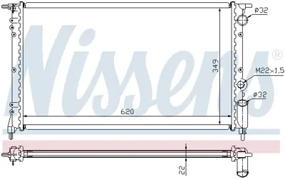 NISSENS 63918 Motor Radyatoru 7700795175