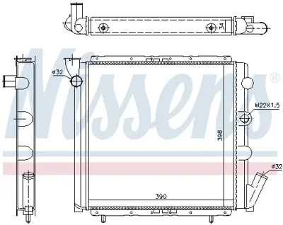 NISSENS 63934A Motor Radyatoru 7700773700