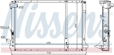NISSENS 63976A Motor Radyatoru 7701352666