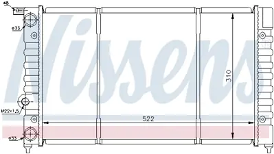 NISSENS 63994 Motor Radyatoru SE029117000A