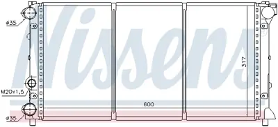 NISSENS 64002 Motor Radyatoru SE021117002D