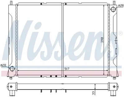 NISSENS 64031 Motor Radyatoru PCC10122