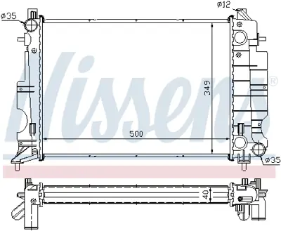 NISSENS 64035A Motor Radyatoru 4729588