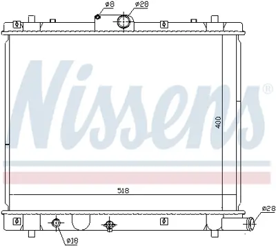 NISSENS 641759 Motor Radyatoru 1770068L50