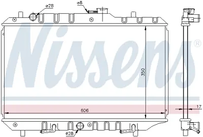 NISSENS 64193 Motor Radyatoru 1770063G12A01