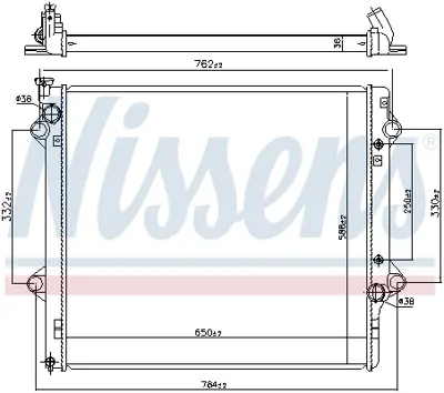 NISSENS 64661 Motor Radyatoru 1640050313