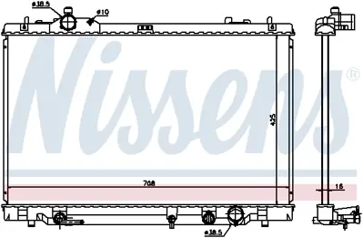NISSENS 646819 Motor Radyatoru 