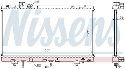NISSENS 647041 Motor Radyatoru 1640011840