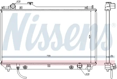 NISSENS 64764 Motor Radyatoru 