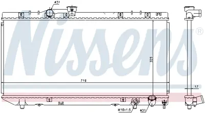 NISSENS 64775 Motor Radyatoru 1640074540