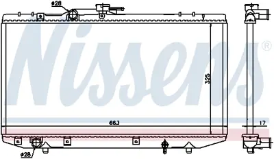 NISSENS 64843 Motor Radyatoru 1640011310