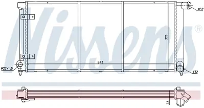NISSENS 65175 Motor Radyatoru 191121253G