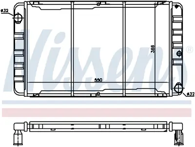 NISSENS 65506 Motor Radyatoru 201032
