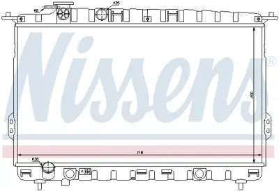 NISSENS 66626 Motor Radyatoru 253103C001