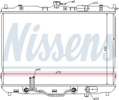 NISSENS 66636 Motor Radyatoru OK2KC15200