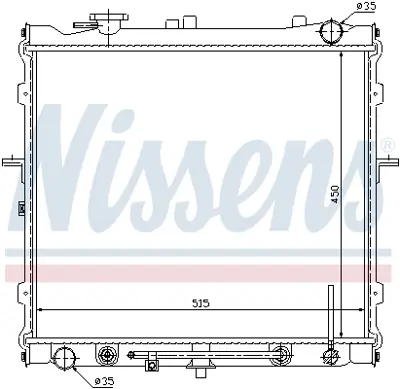 NISSENS 66643 Motor Radyatoru S0K02215200A