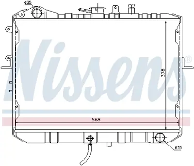 NISSENS 66667 Motor Radyatoru RF0115208A