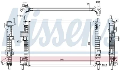 NISSENS 66869 Motor Su Radyatoru Focus Iıı 11>17 1.6 Tdcı 8V618005CA