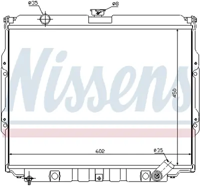 NISSENS 67021 Motor Radyatoru HQ172103