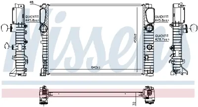 NISSENS 67102A Motor Su Radyatoru C219 05>10 W211 05>08 S211 05>09 A2115003402