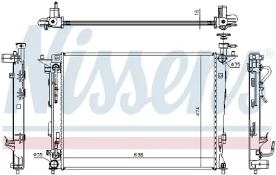 NISSENS 67466 Motor Radyatoru 253102Y520