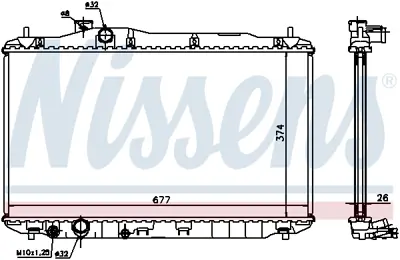 NISSENS 68134A Motor Radyatoru 19010RSPG01