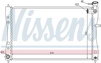 NISSENS 68185 Radyator Mıtsubıshı Colt Vı 04>12 Manuel MN135879