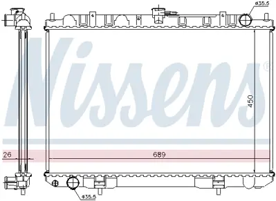 NISSENS 68703A Motor Radyatoru B14108H801