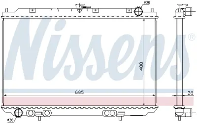 NISSENS 68723 Motor Radyatoru 21410BU101