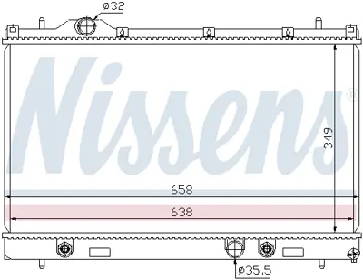 NISSENS 69209 Motor Radyatoru Chrysler Neon Iı 99>06 Dodge Neon Iı 