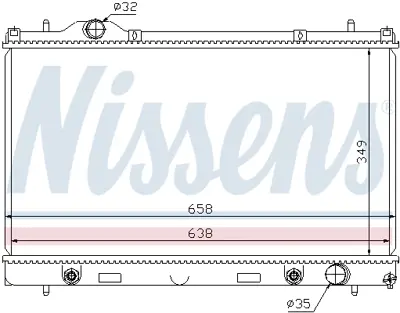 NISSENS 69210 Chrysler Neon Iı 1.6, 2.0 16v Motor Su Radyatoru 01>06 