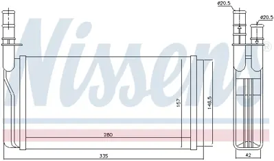 NISSENS 70011 Kalorıfer Radyatoru 82420113