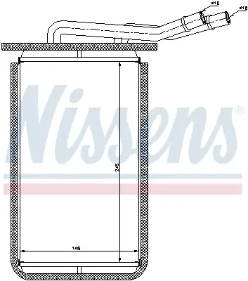 NISSENS 71769 Kalorıfer Radyatoru Transıt Turbo 96>99 V184 2,0tdcı / 2,4tdcı 01>06 YC1H18B539AA