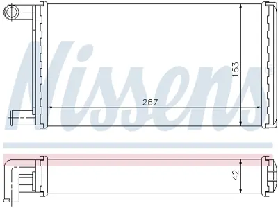 NISSENS 72004 Kalorıfer Radyatoru G-Class W461 97> A0028356201