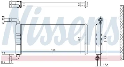 NISSENS 72041 Kalorıfer Radyatoru Crafter Sprınter 06> A0038358901
