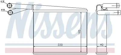 NISSENS 72043 Kalorıfer Radyatoru Sprınter 901 902 903 904 95>06 A0038356101