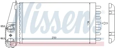 NISSENS 72945 Kalorıfer Radyatoru P307 Et3j4 (1,4 16v), Tu5jp4 (1,6 16v) Ew10j4 (2,0 16v) < 2006 Standart Sogutma 6448K3