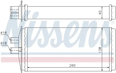 NISSENS 73655 Kalorıfer Radyatoru 97916018E