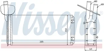 NISSENS 73965 Kalorıfer Radyatoru 701819031B