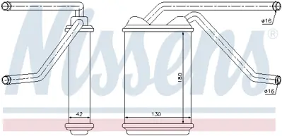 NISSENS 76511 Kalorıfer Radyatoru P03059812