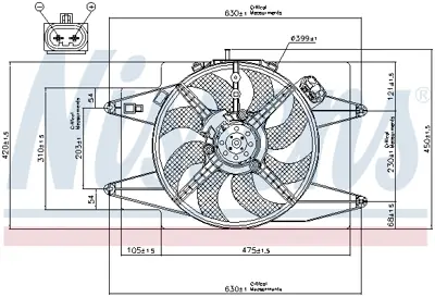 NISSENS 85105 Fan Radyatoru 