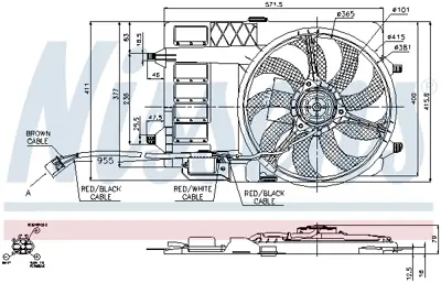 NISSENS 85125 Fan Komple Mını R50 R52 R53 7541092